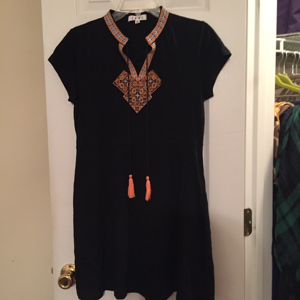 THML tassel mini dress